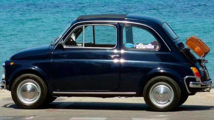 Fiat Oldtimer am Meer