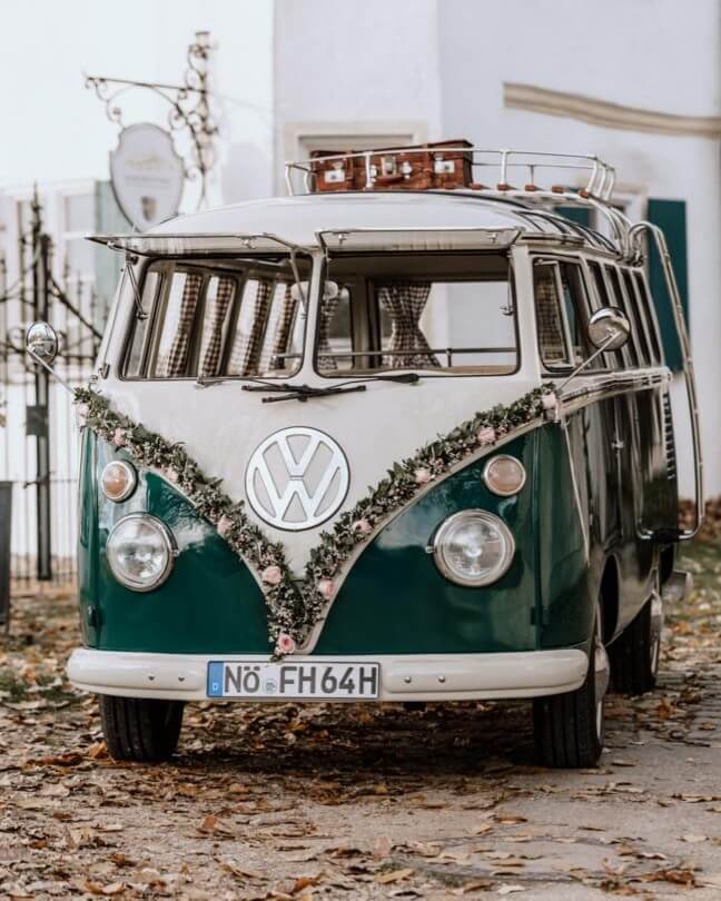 Volkswagen Targhetta In Legno T1 Bulli Originale – 'Time To Travel' – 20x15 Cm