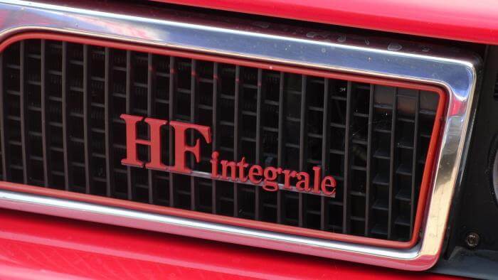 Kühlergrill eines Lancia HF Integrale
