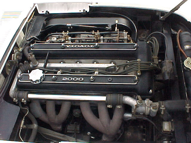 Motor eines Toyota 2000 GT Oldtimers